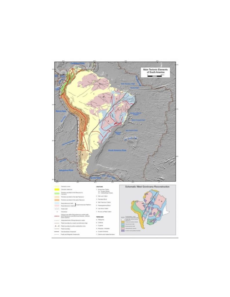 Mapa Tectónico de América del Sur PDF CCMG