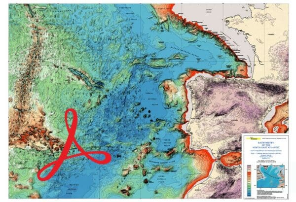 东北大西洋水深测量图-PDF