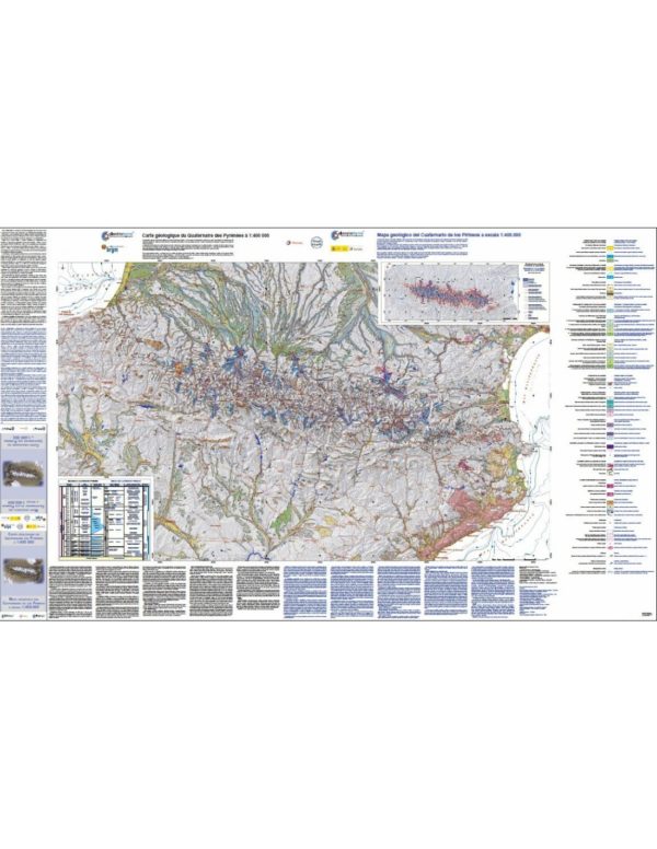 Mapa geológico del Cuaternario de los Pirineos