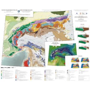 Tectonic map of the Alps