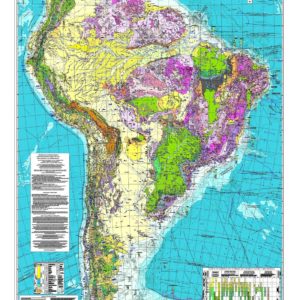 Geological map of South America