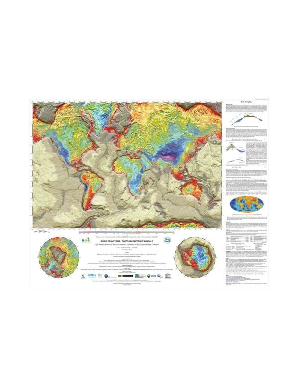 Carte gravimétrique mondiale