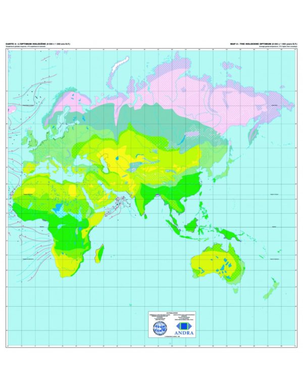 最近两次极端气候期间的世界环境图（CLIMEX）。