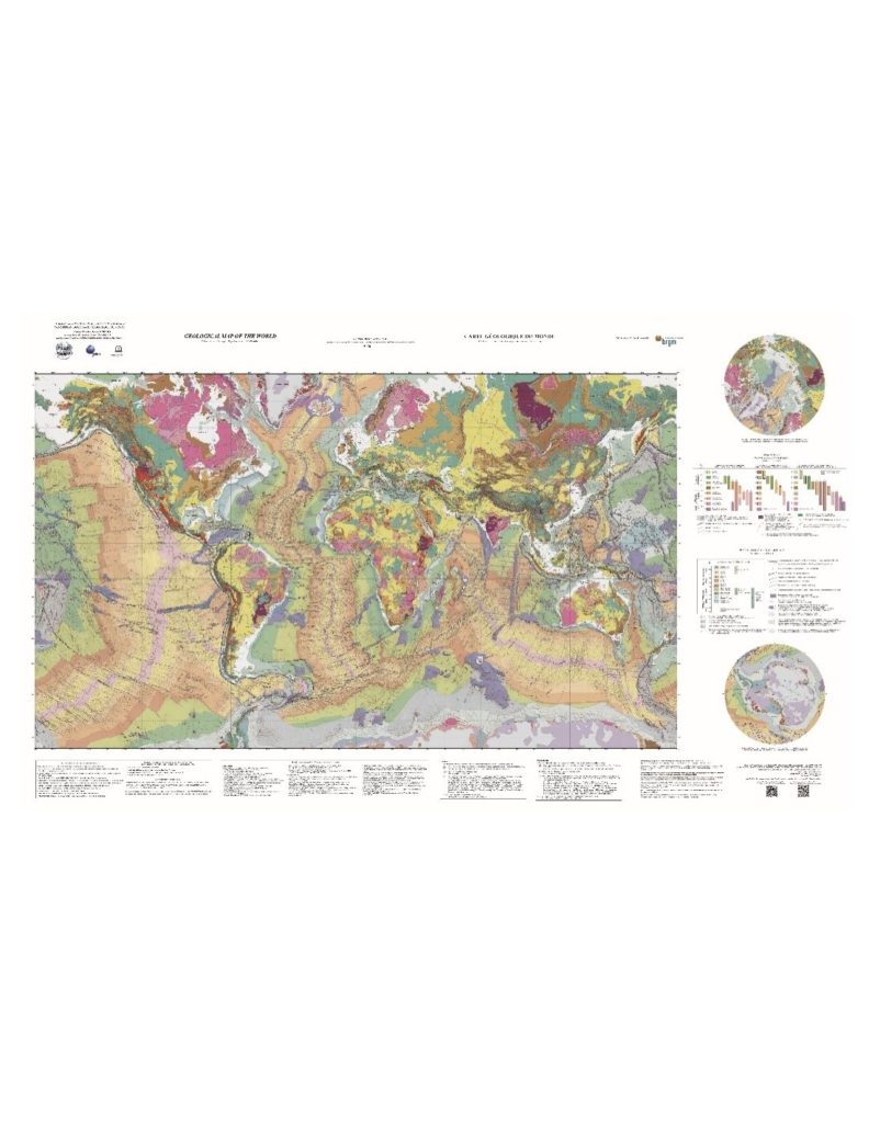Carte géologique du Monde au 1/35 M (plastifiée)