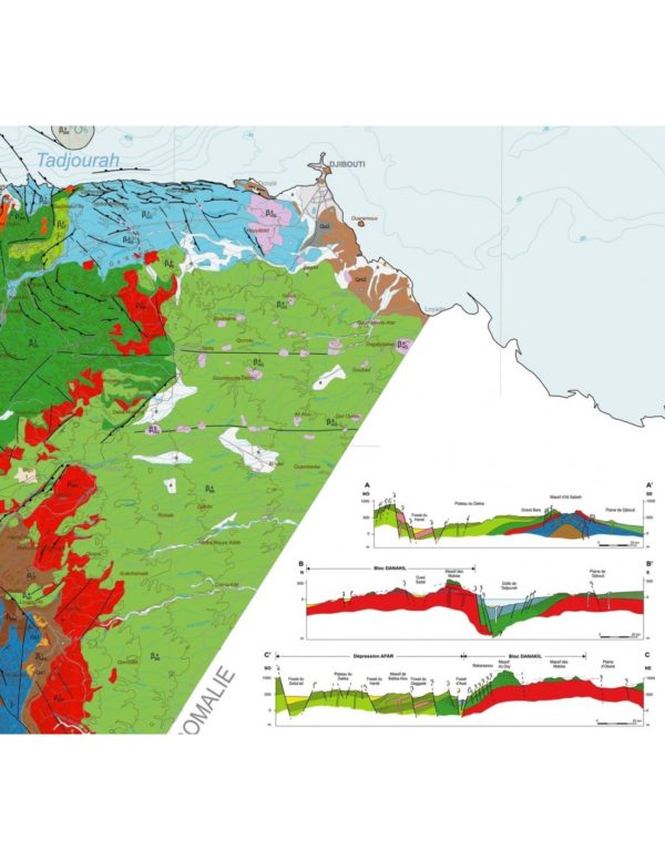 Mapa geológico de la República de Yibuti