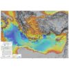 Mapa morfo-batimétrico del Mediterráneo Oriental