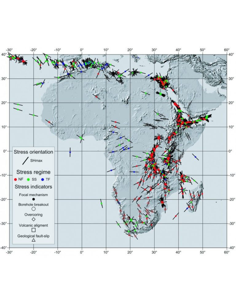 Seismotectonic Map Of Africa Ccmg 9823