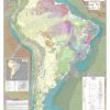Carte tectonique de l'Amérique du Sud