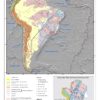 Carte tectonique de l'Amérique du Sud