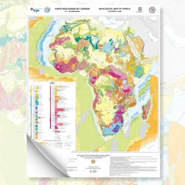 Mapa geológico de África a escala 10M