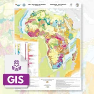 Carte géologique de l'Afrique au 10M - SIG