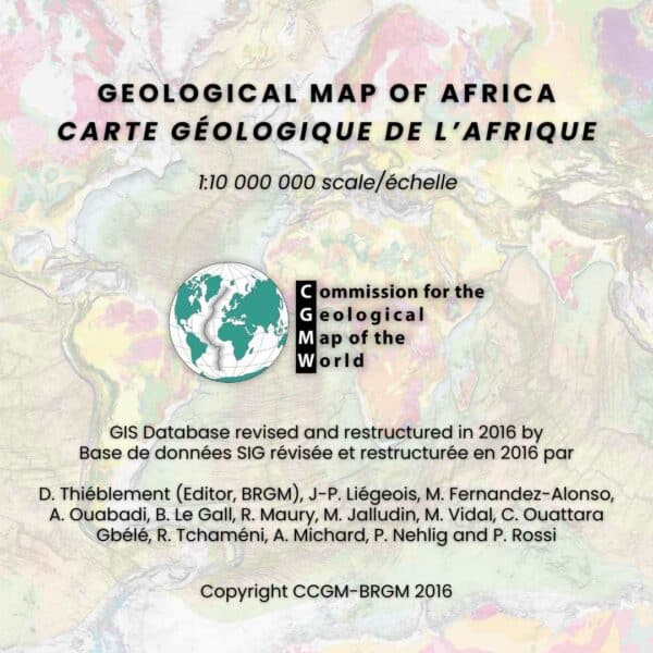 Geological map of Africa at 10M scale - SIG-info