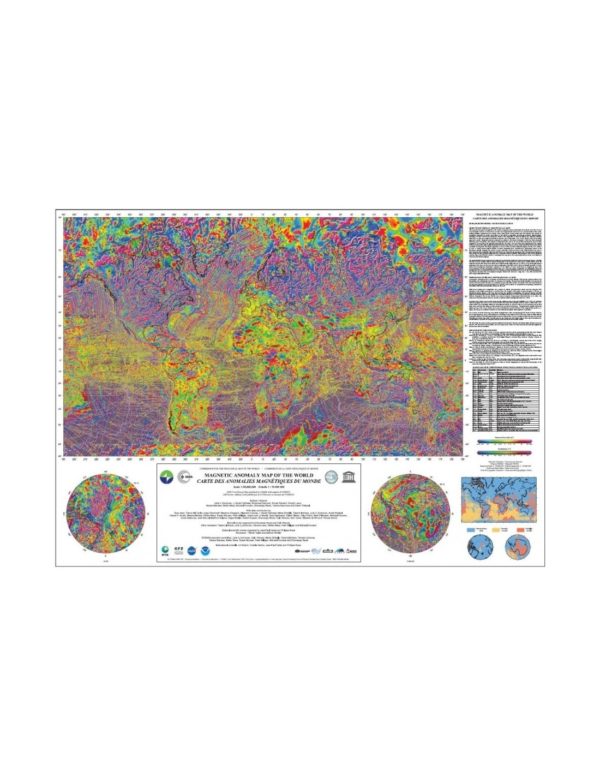 Carte des anomalies magnétiques du Monde - PDF
