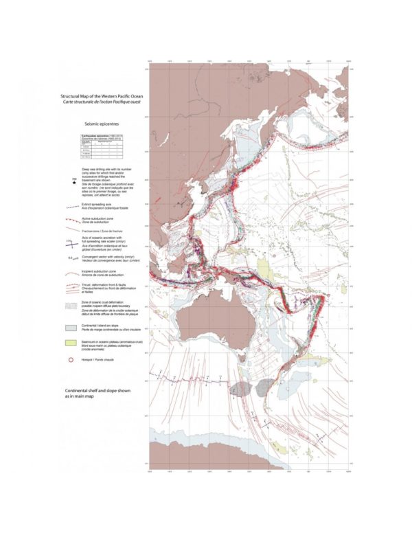 Carte structurale de l'Océan Pacifique ouest - PDF