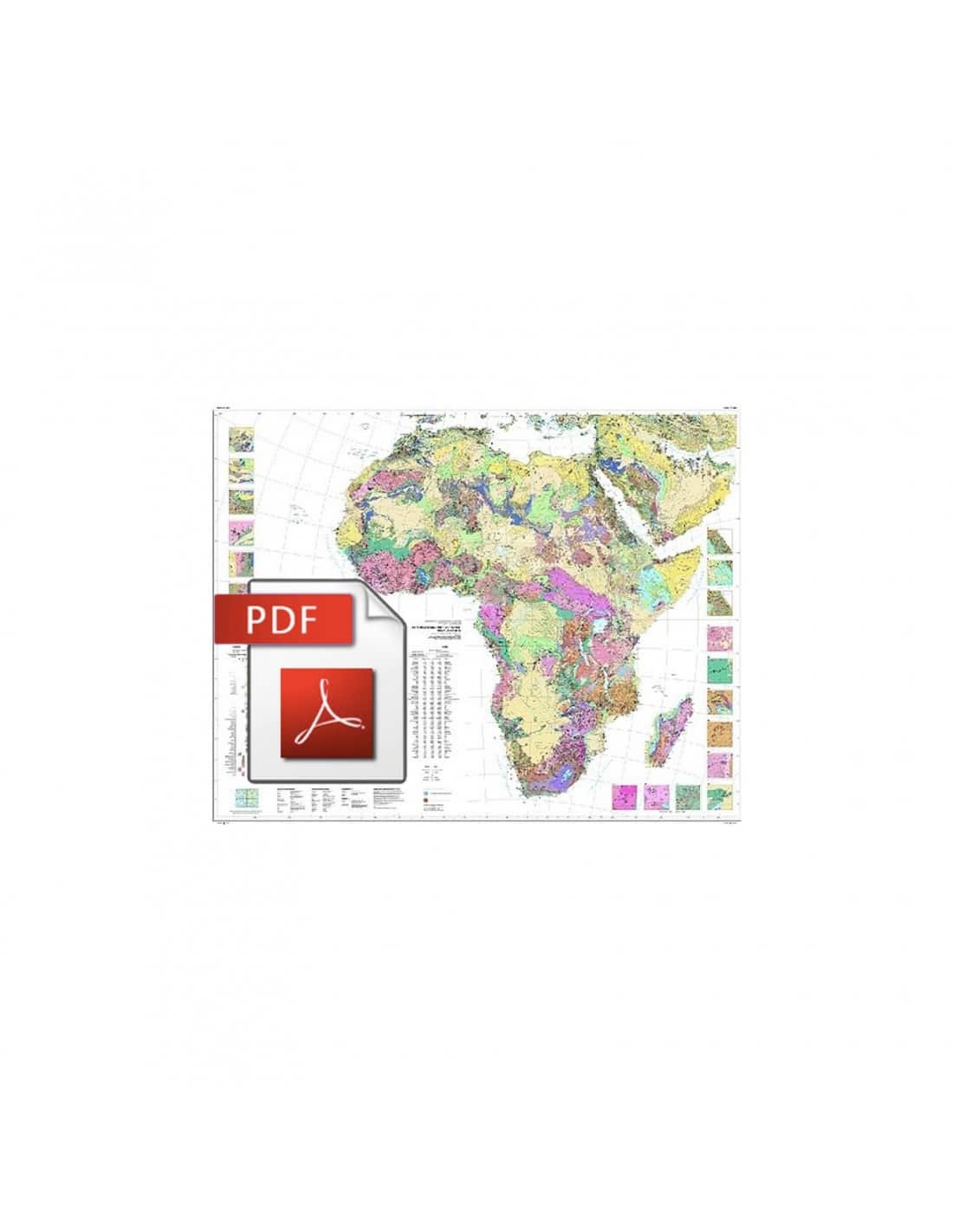 International Metallogenic Map Of Africa Pdf Ccgm 3750
