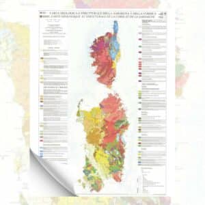 Geological map of Corsica and Sardinia