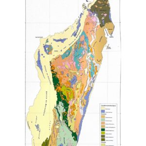 Carte géologique de la République de Madagascar 1/1 000 000