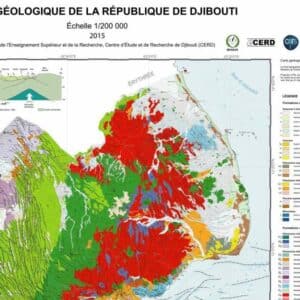 Geological map of the Republic of Djibouti