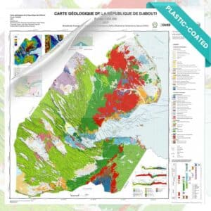 Geological map of the Republic of Djibouti - laminated