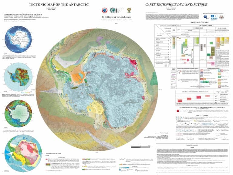 Tectonic Map of the Antarctic